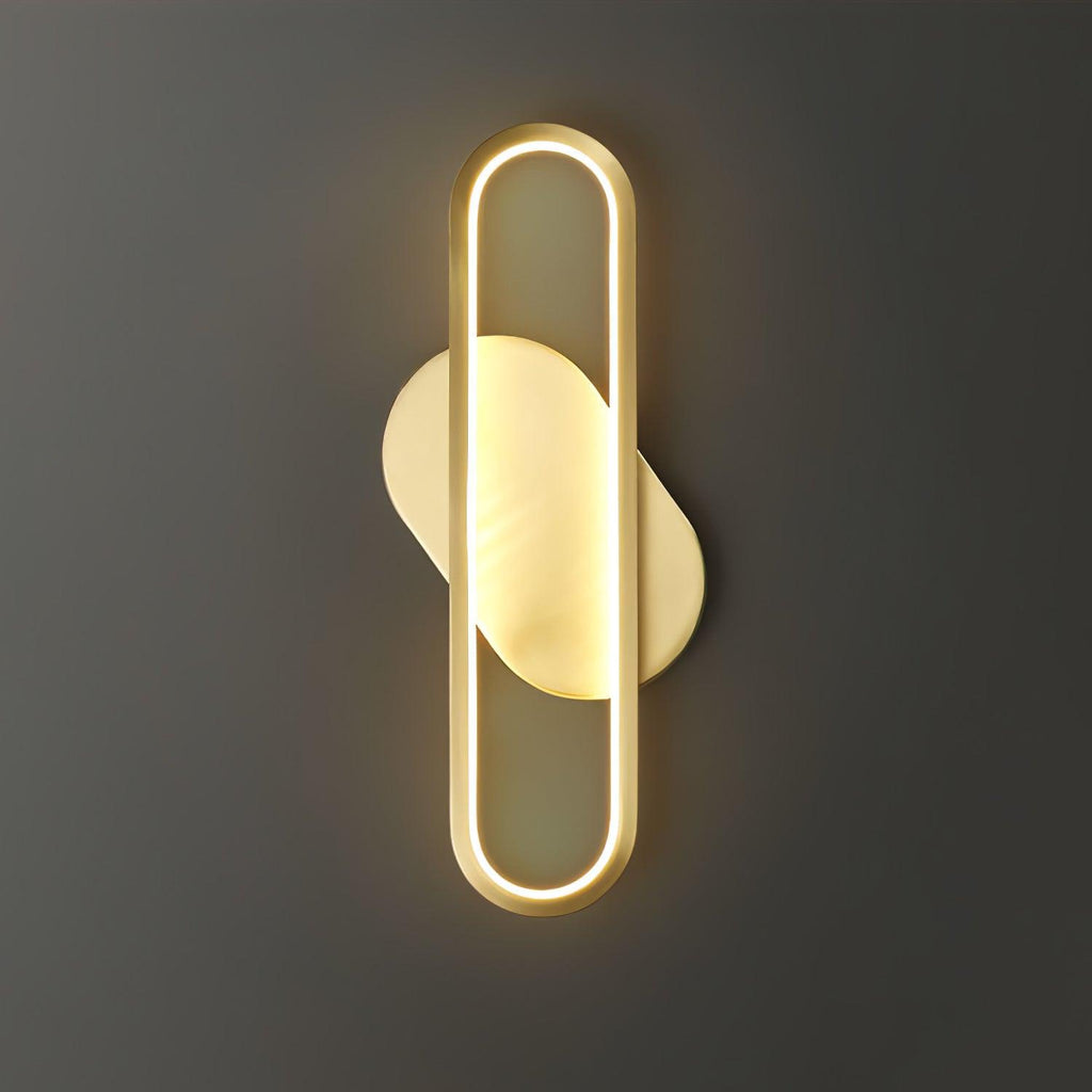 Garrowiel Brass Wall Light-Moonnatur