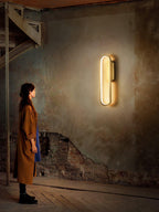 Garrowiel Brass Wall Light-Moonnatur