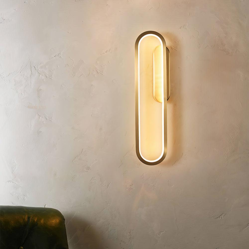 Garrowiel Brass Wall Light-Moonnatur