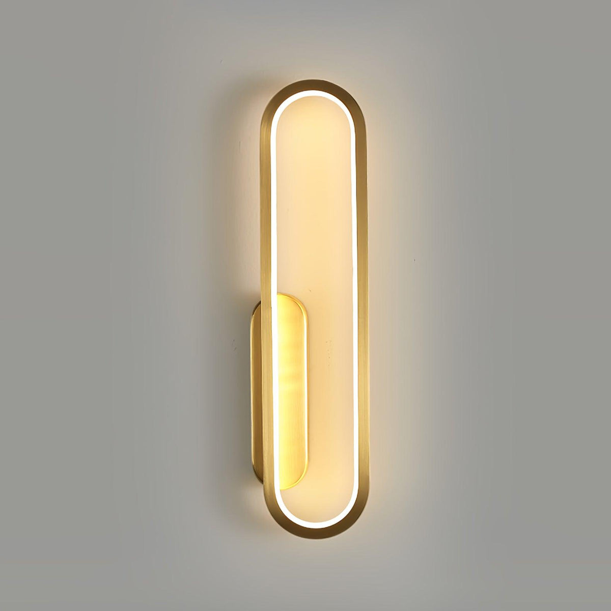 Garrowiel Brass Wall Light-Moonnatur