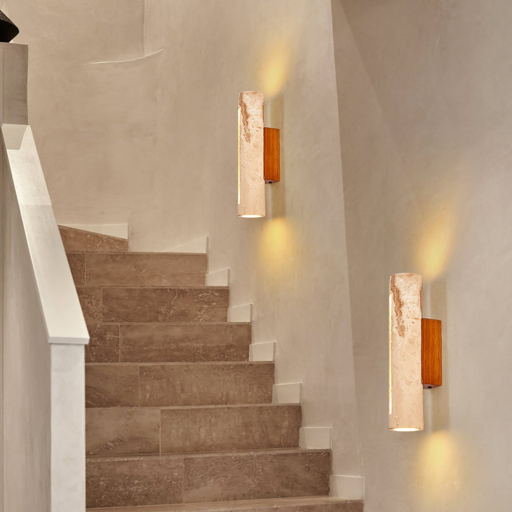 Baldengrove Travertine Wall Light-Moonnatur