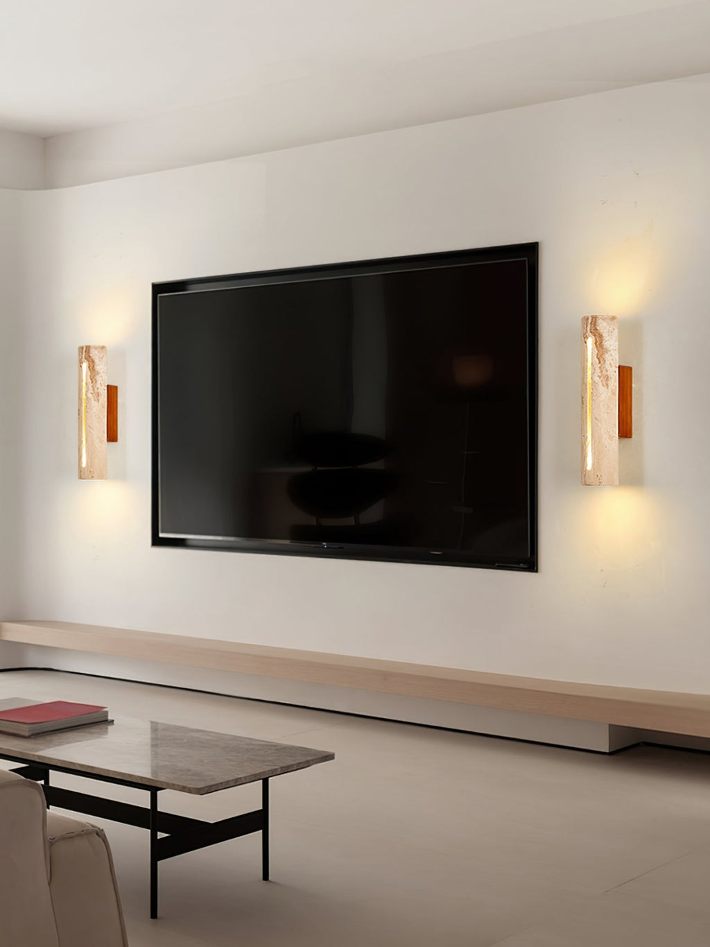Baldengrove Travertine Wall Light-Moonnatur
