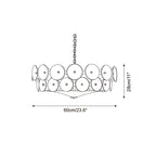 Hatherholm Glass Chandelier-Moonnatur
