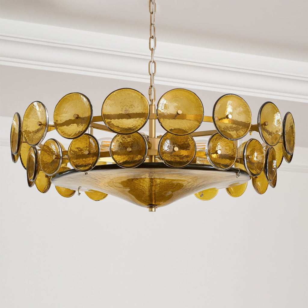 Iveria Glass Chandelier-Moonnatur
