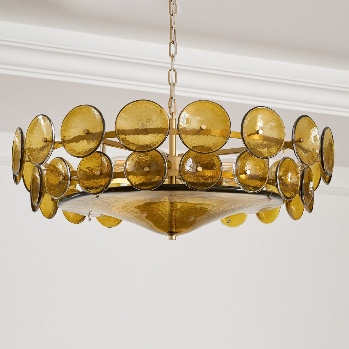 Iveria Glass Chandelier-Moonnatur