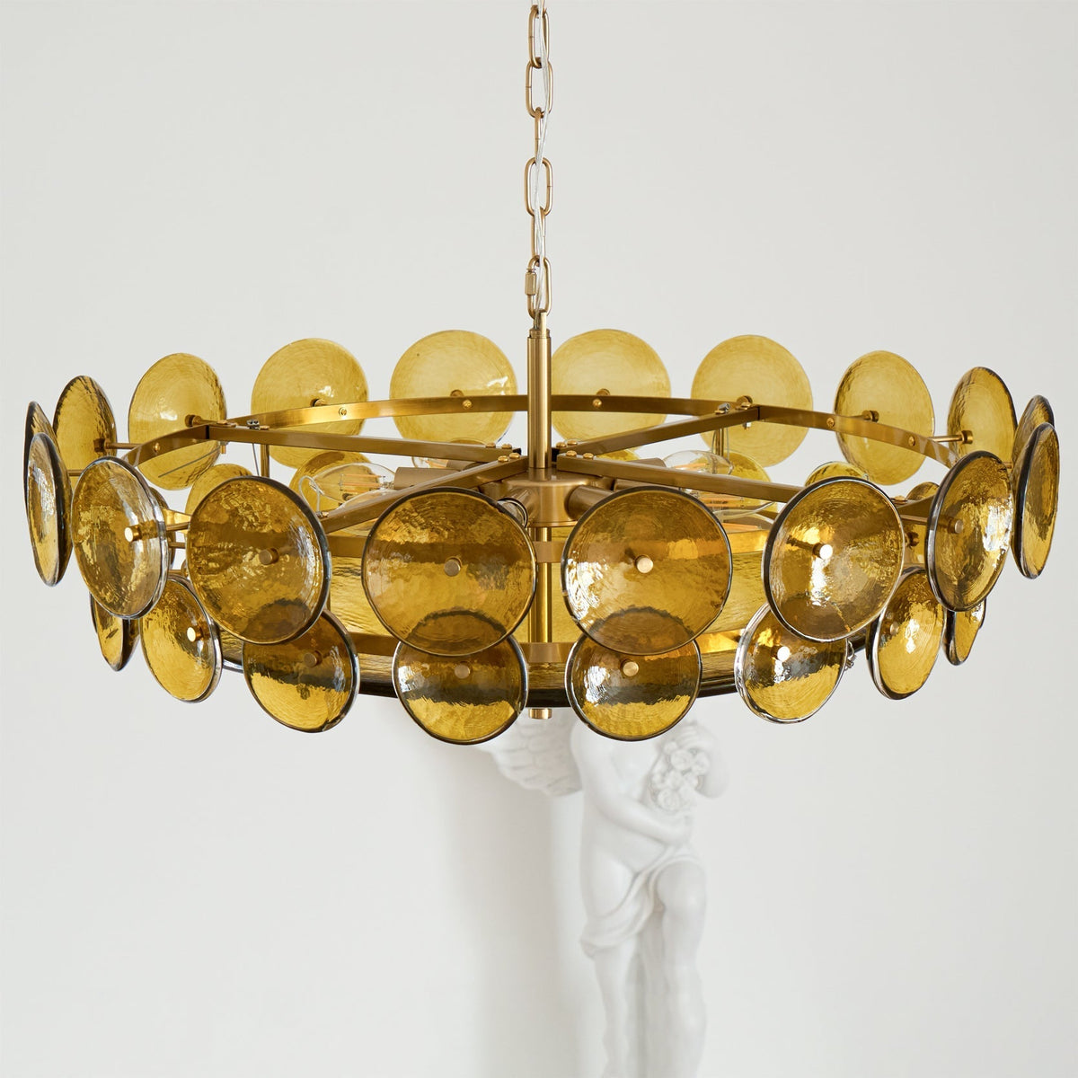 Iveria Glass Chandelier-Moonnatur