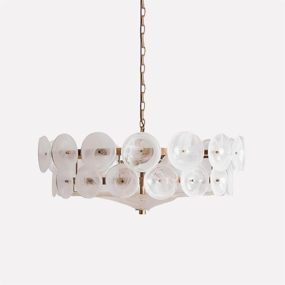 Hatherholm Glass Chandelier-Moonnatur