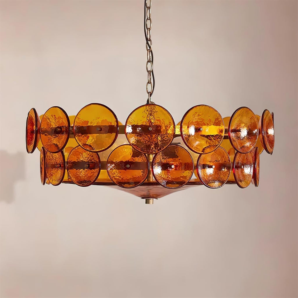 Hatherholm Glass Chandelier-Moonnatur