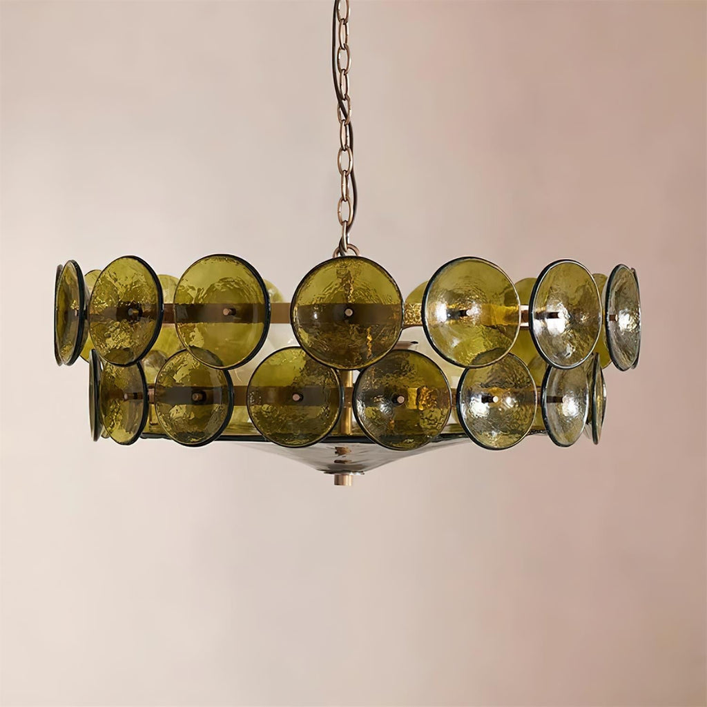 Hatherholm Glass Chandelier-Moonnatur