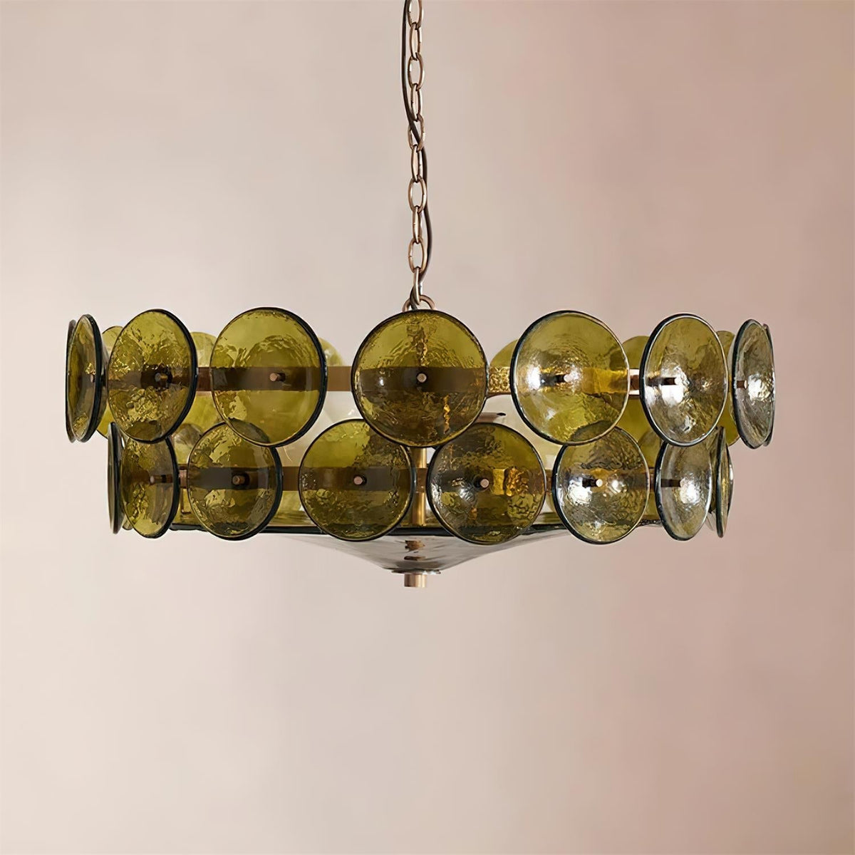 Hatherholm Glass Chandelier-Moonnatur