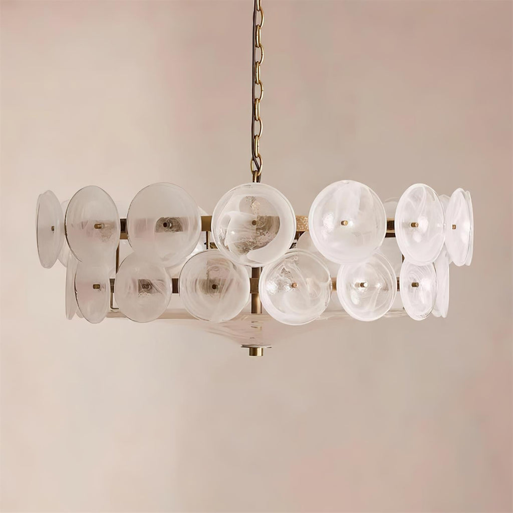 Hatherholm Glass Chandelier-Moonnatur