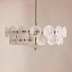 Hatherholm Glass Chandelier-Moonnatur