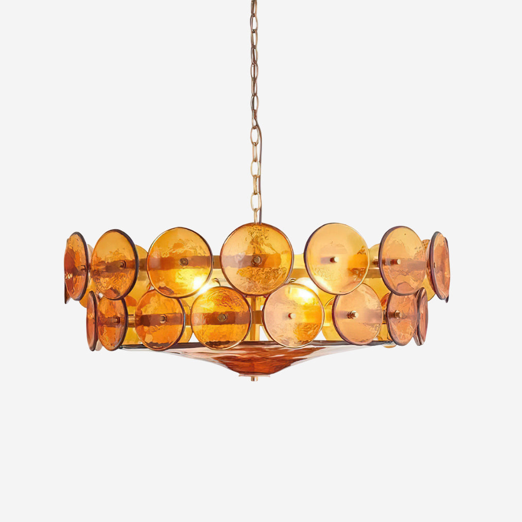 Hatherholm Glass Chandelier-Moonnatur