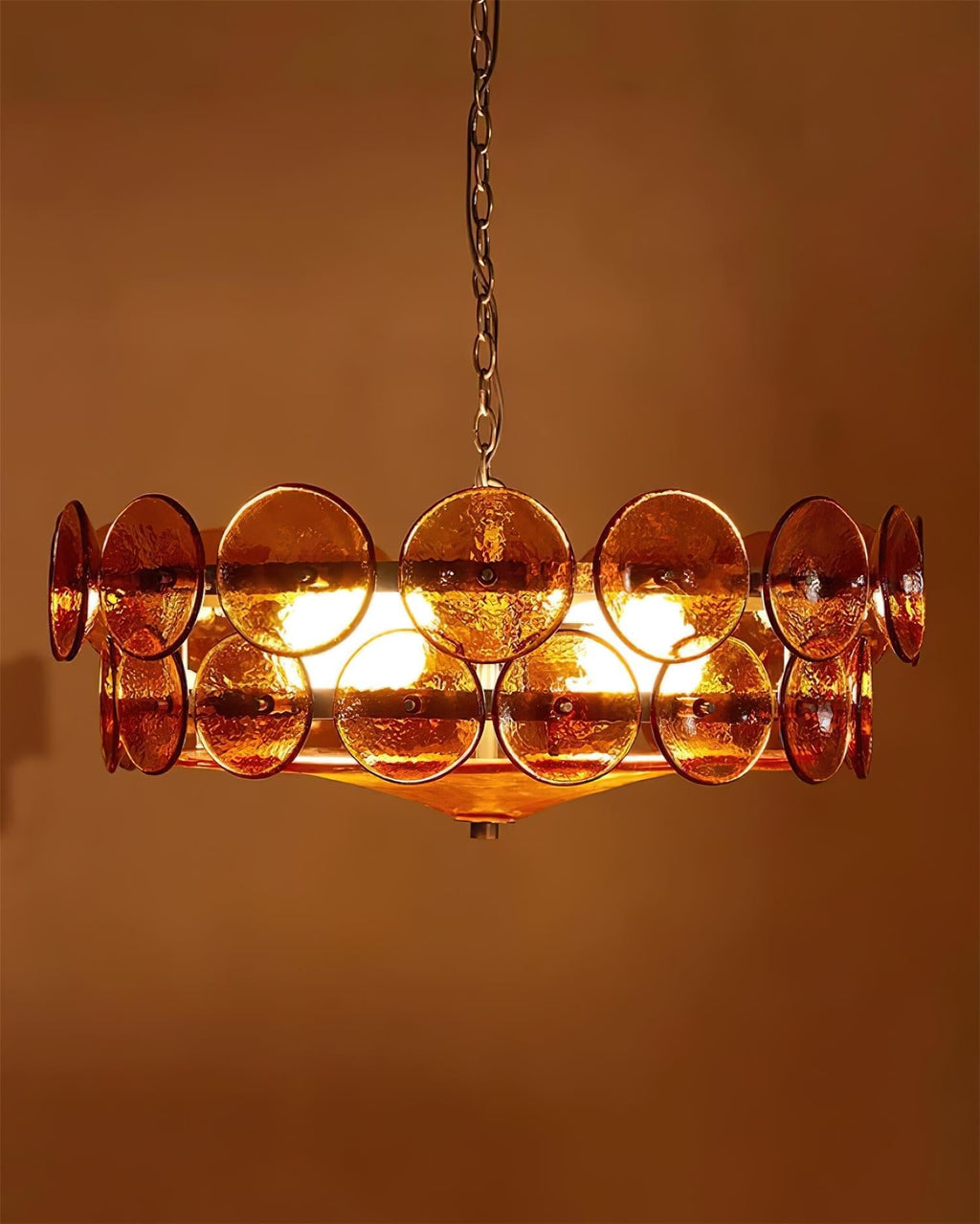 Hatherholm Glass Chandelier-Moonnatur