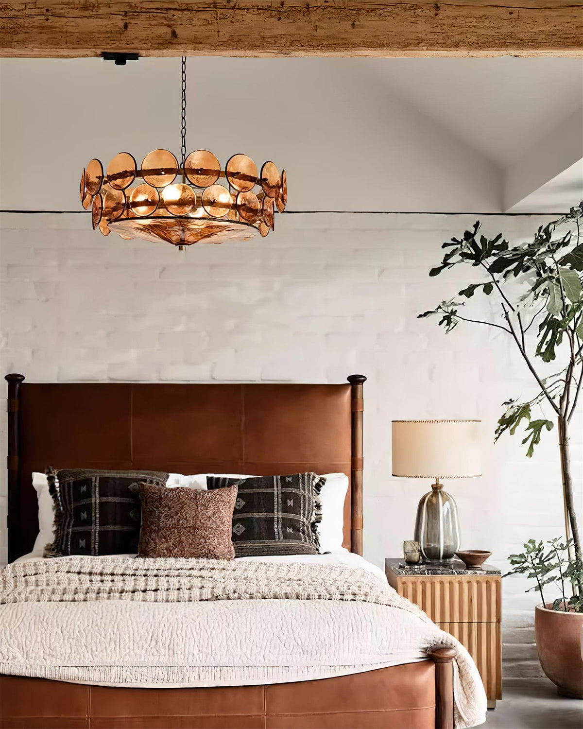 Hatherholm Glass Chandelier-Moonnatur