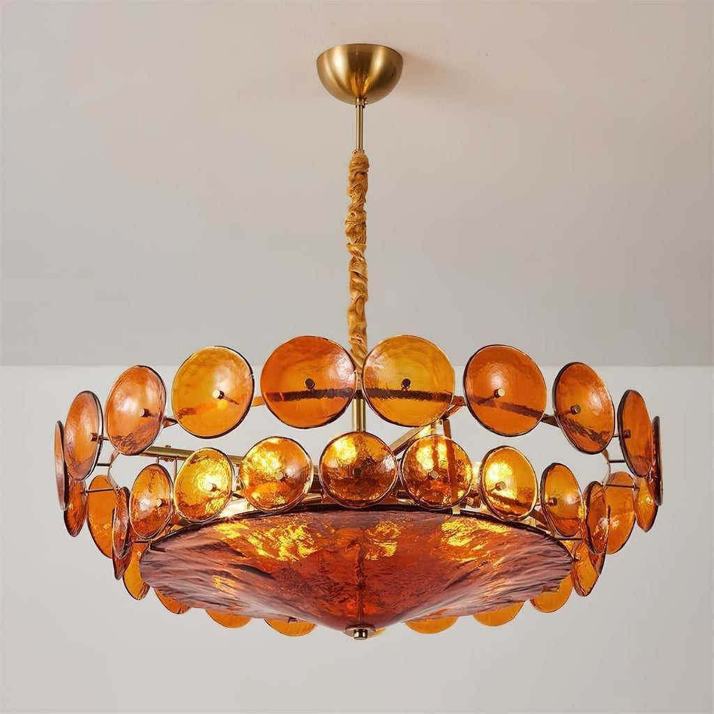 Hatherholm Glass Chandelier-Moonnatur