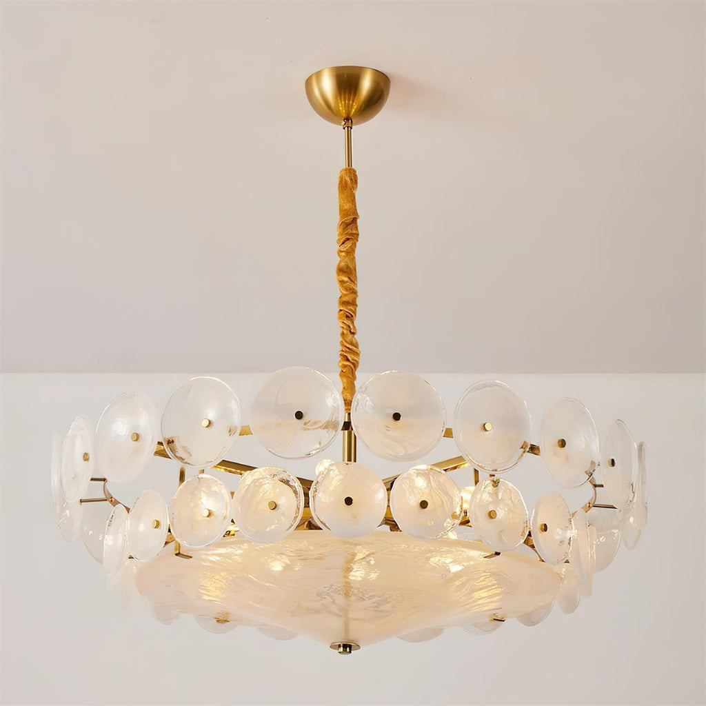 Hatherholm Glass Chandelier-Moonnatur