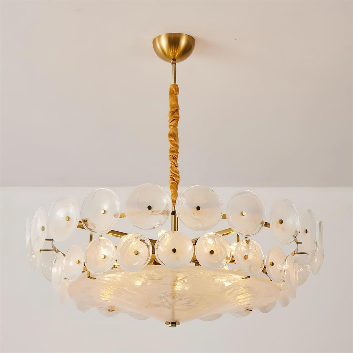 Hatherholm Glass Chandelier-Moonnatur
