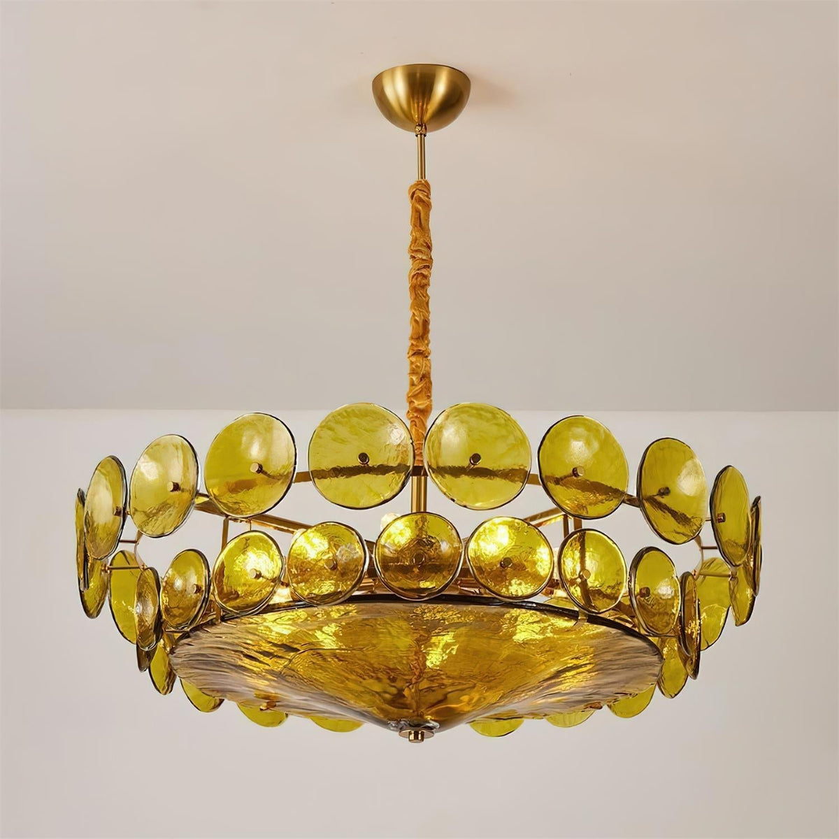 Hatherholm Glass Chandelier-Moonnatur