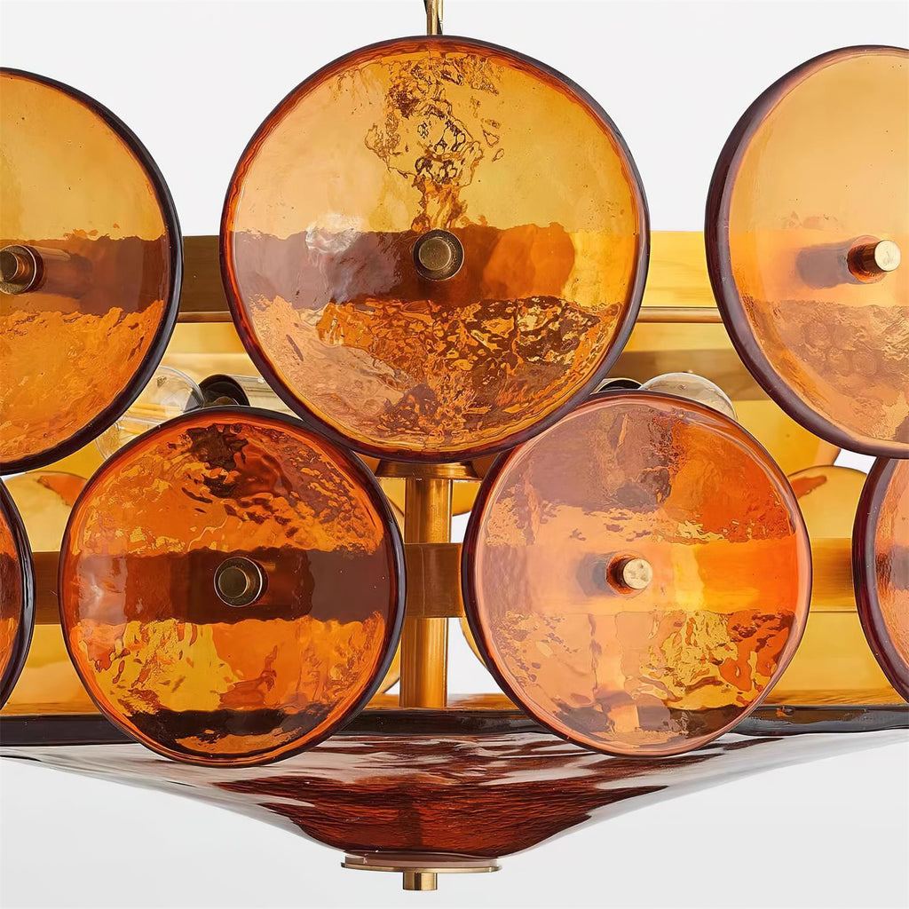 Hatherholm Glass Chandelier-Moonnatur