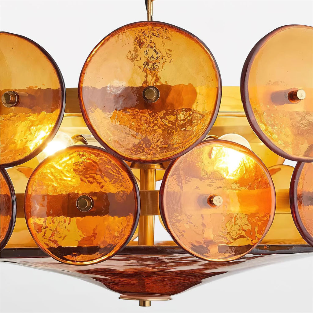 Hatherholm Glass Chandelier-Moonnatur