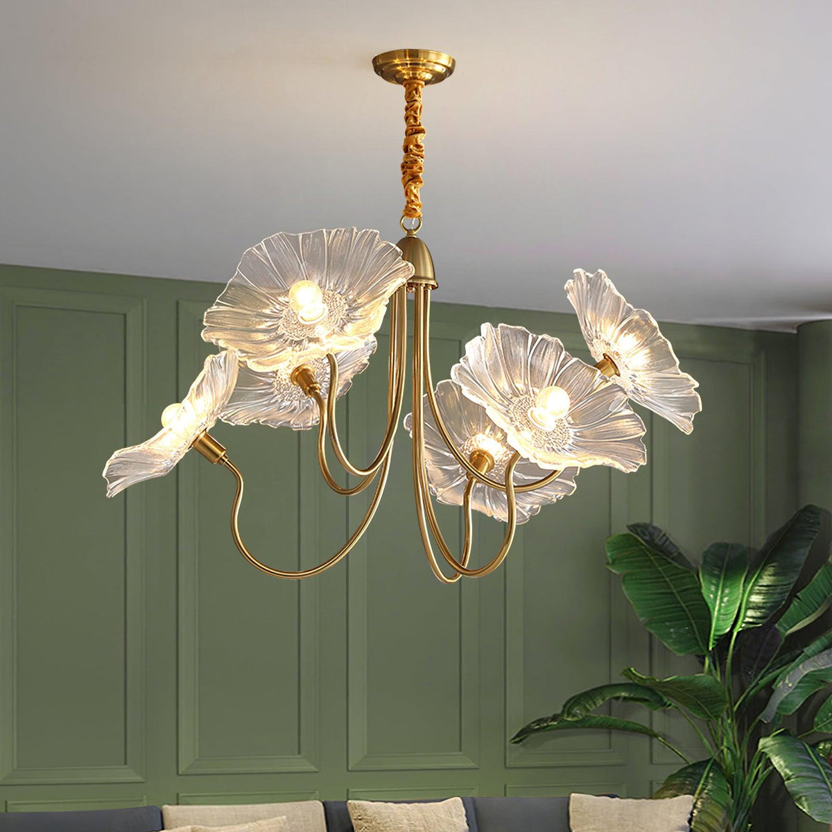 Denelheath Glass Chandelier-Moonnatur