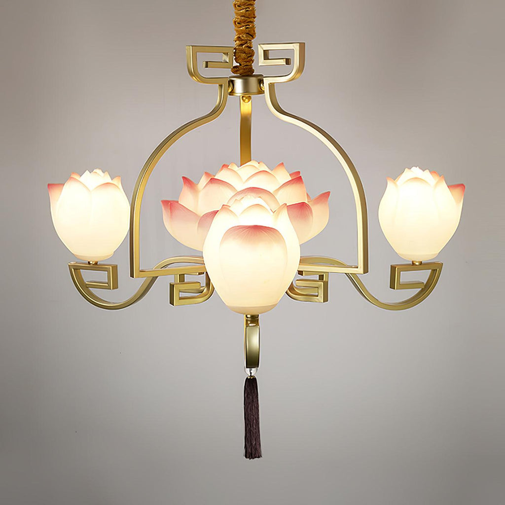 Gelmora Resin Chandelier-Moonnatur