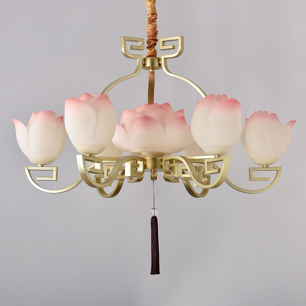 Gelmora Resin Chandelier-Moonnatur