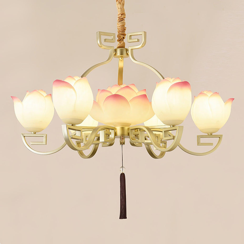 Gelmora Resin Chandelier-Moonnatur