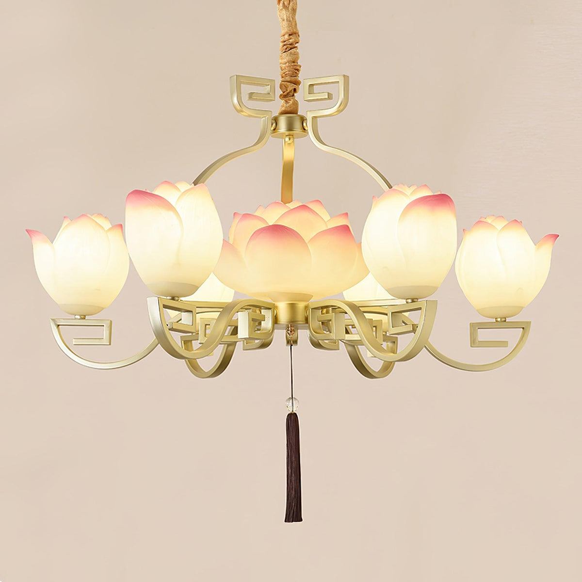 Gelmora Resin Chandelier-Moonnatur