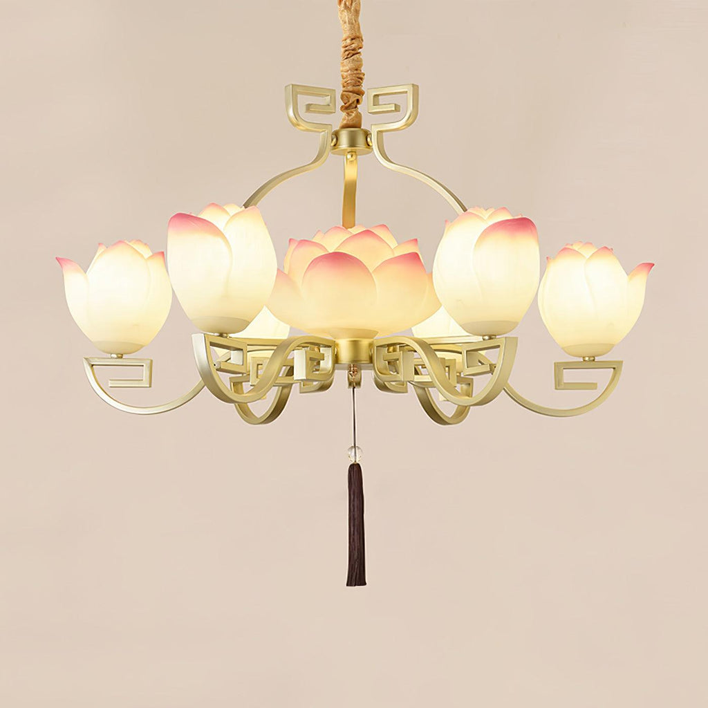 Gelmora Resin Chandelier-Moonnatur