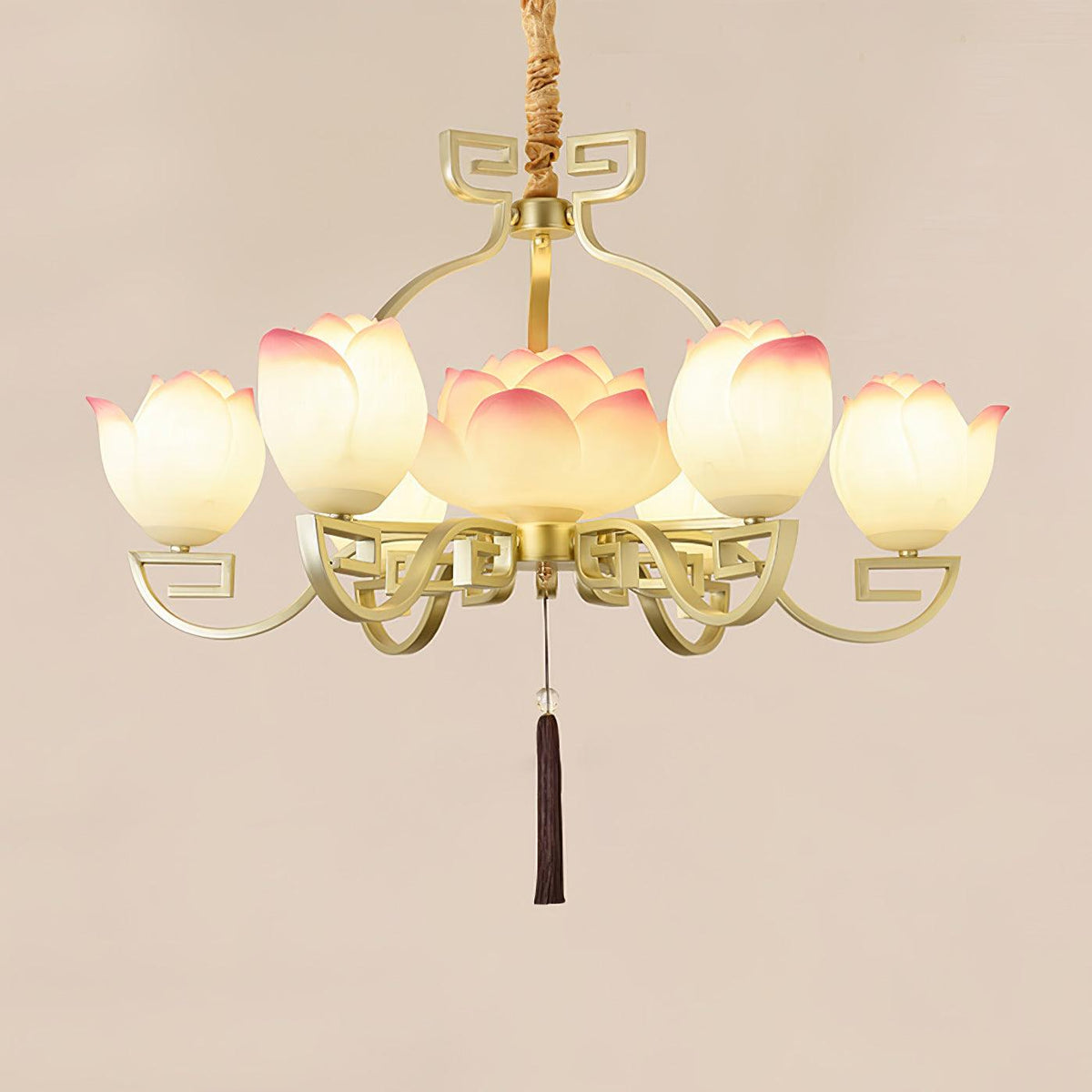 Gelmora Resin Chandelier-Moonnatur