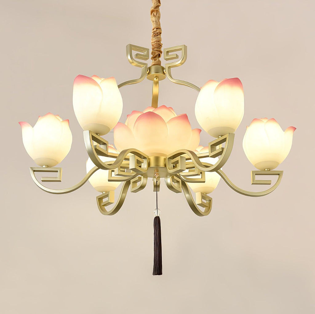 Gelmora Resin Chandelier-Moonnatur