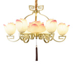 Gelmora Resin Chandelier-Moonnatur
