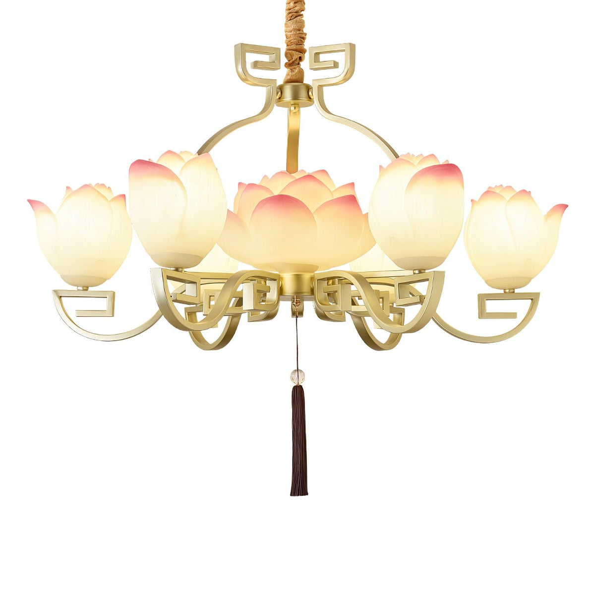 Gelmora Resin Chandelier-Moonnatur