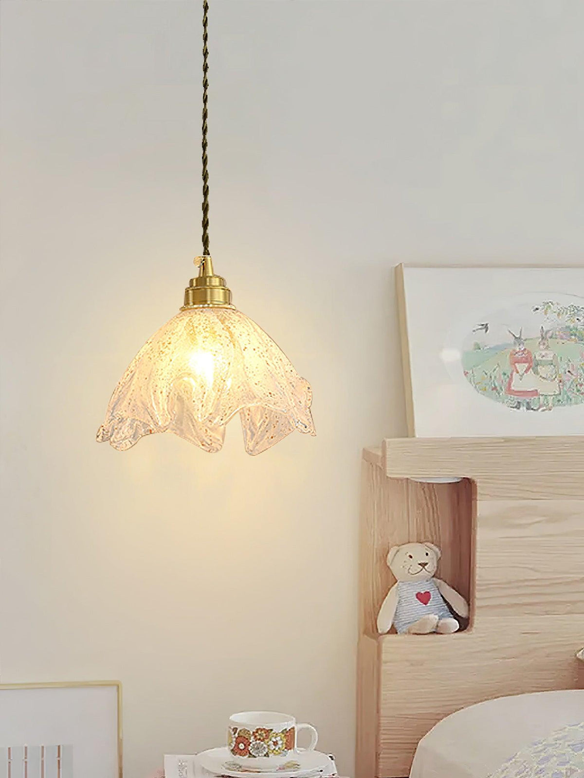 Celandelle Glass Pendant Light-Moonnatur