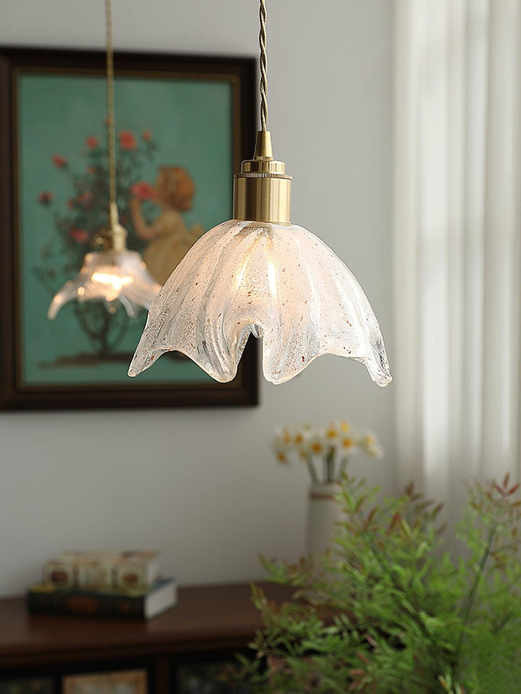 Celandelle Glass Pendant Light-Moonnatur