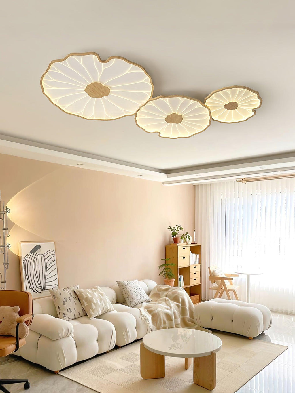 Poreven Metal Ceiling Lamp-Moonnatur