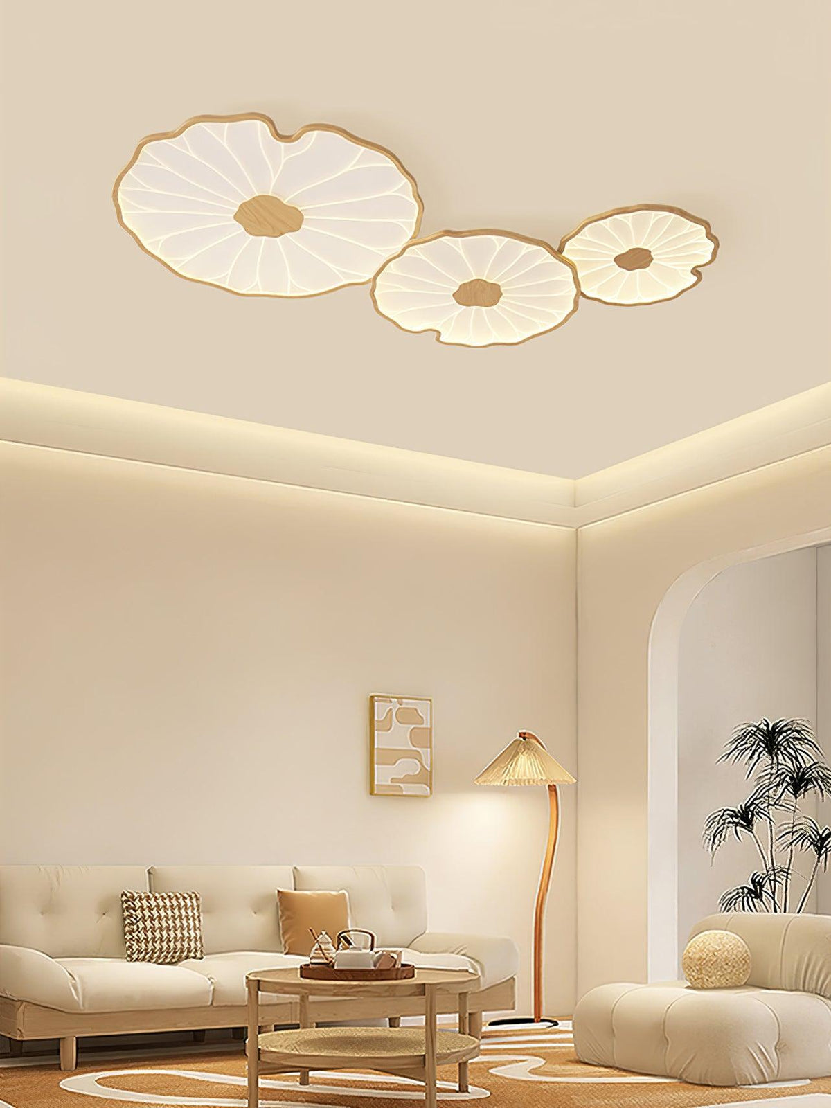 Poreven Metal Ceiling Lamp-Moonnatur