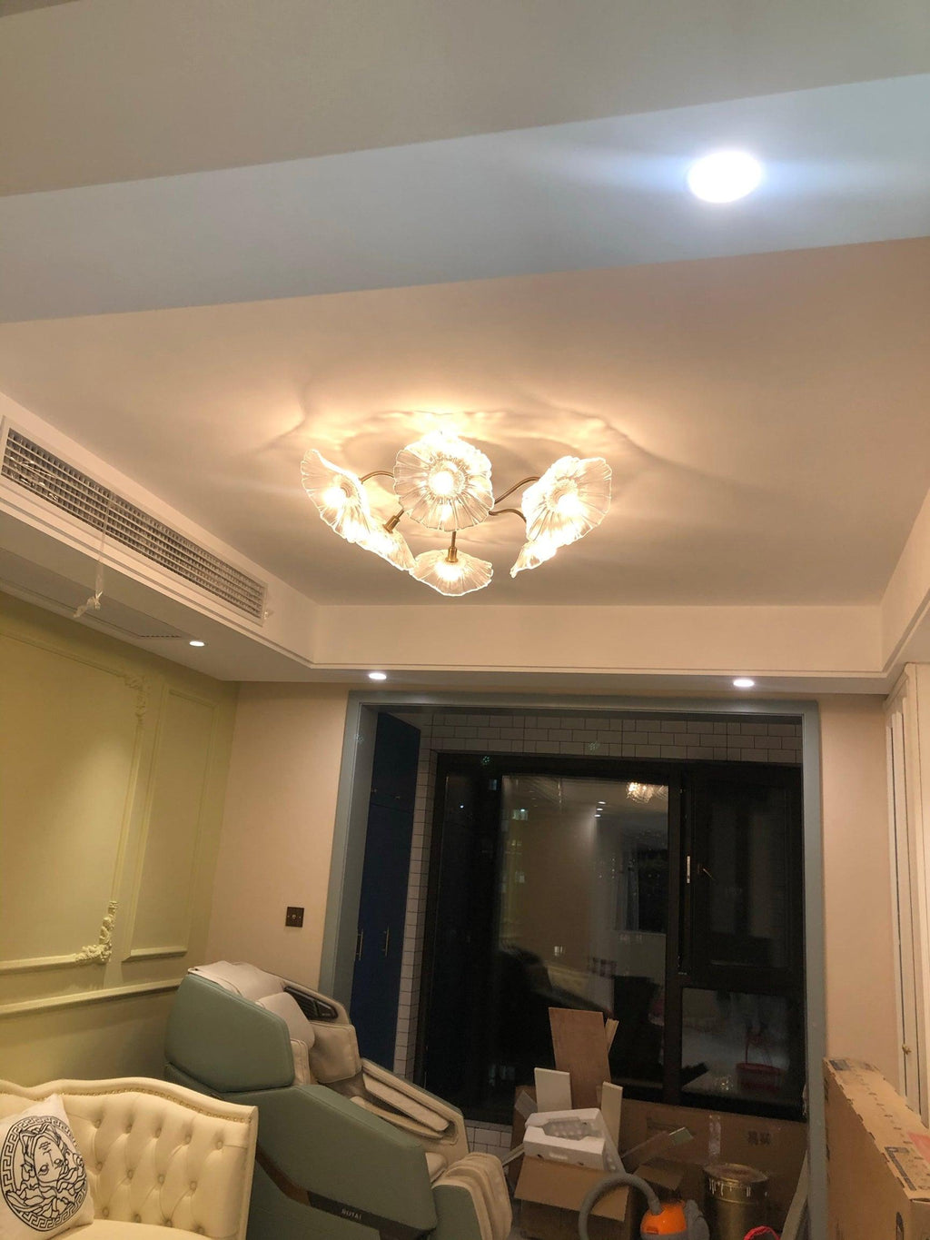 Idrisaria Glass Ceiling Light-Moonnatur