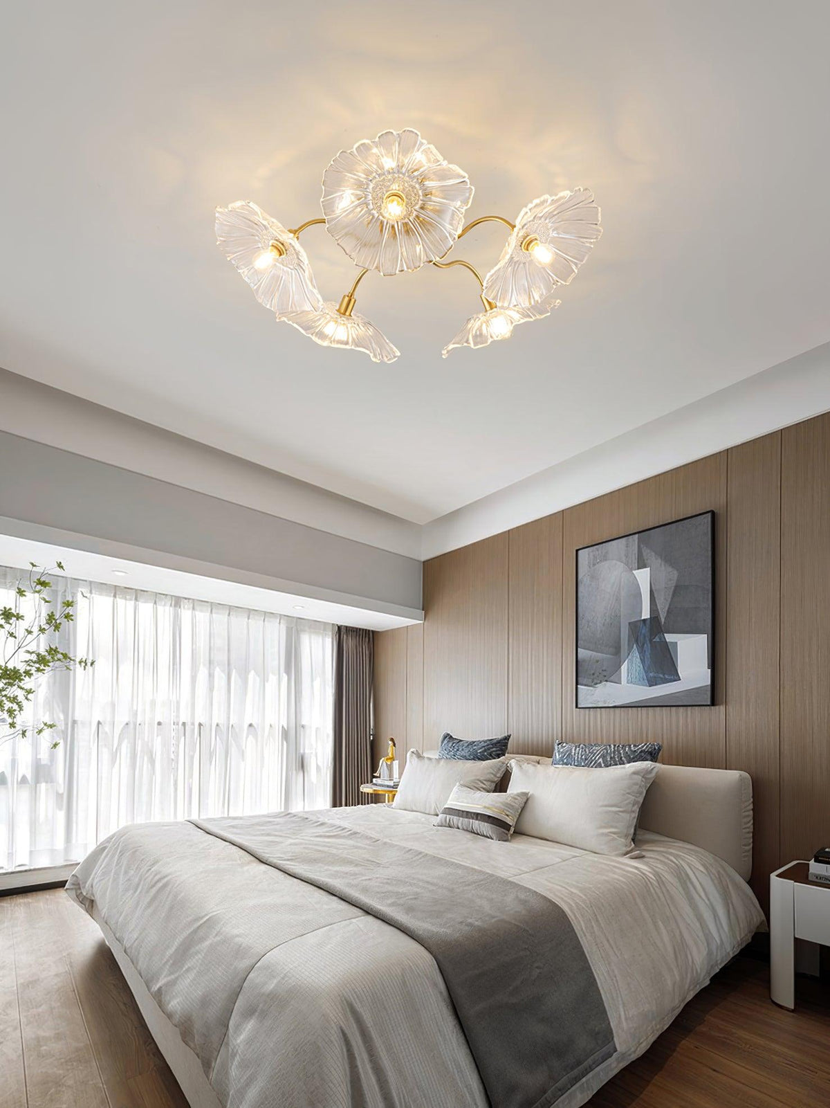 Idrisaria Glass Ceiling Light-Moonnatur