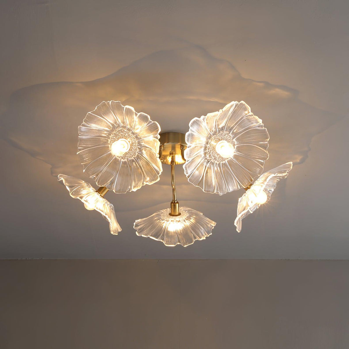 Idrisaria Glass Ceiling Light-Moonnatur