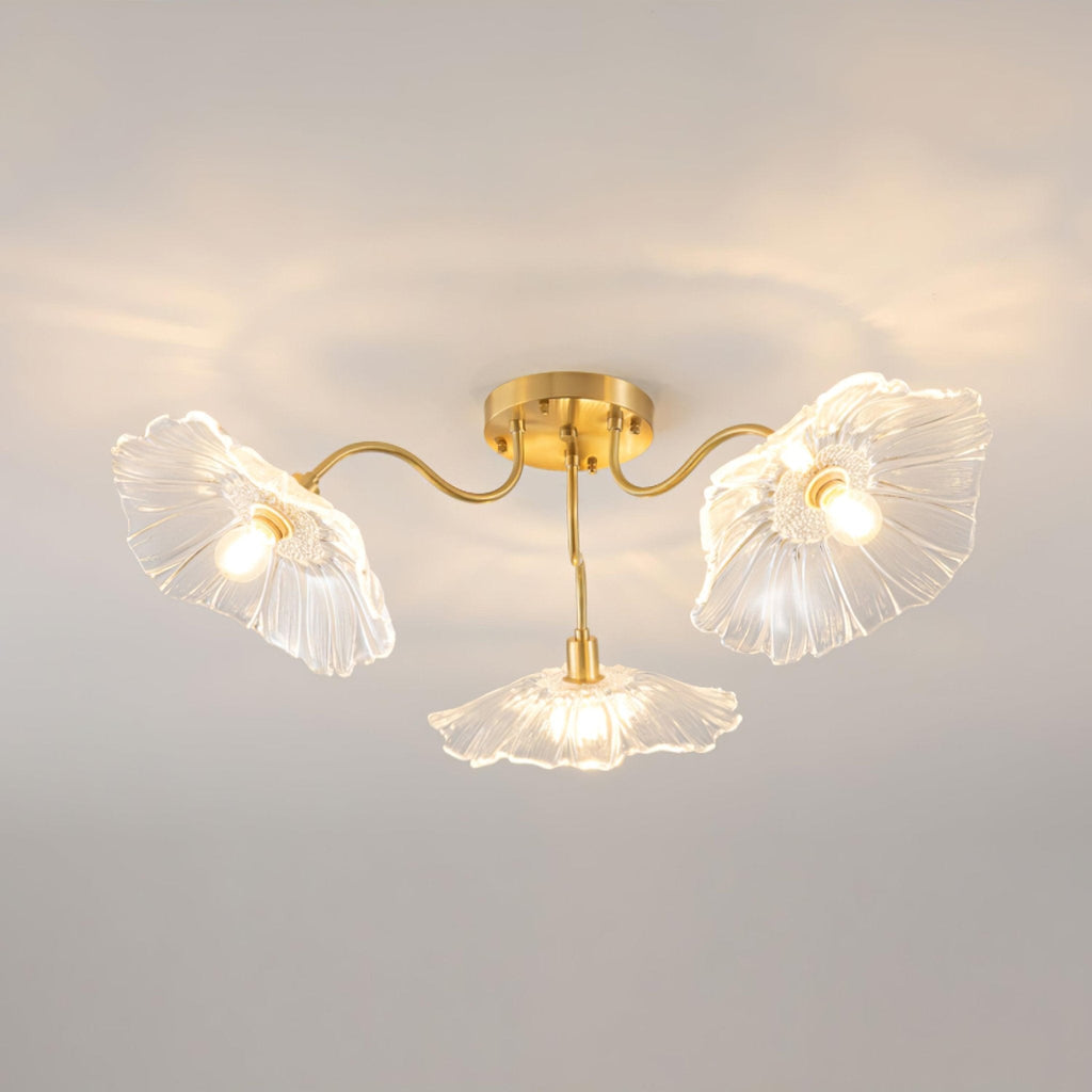 Idrisaria Glass Ceiling Light-Moonnatur