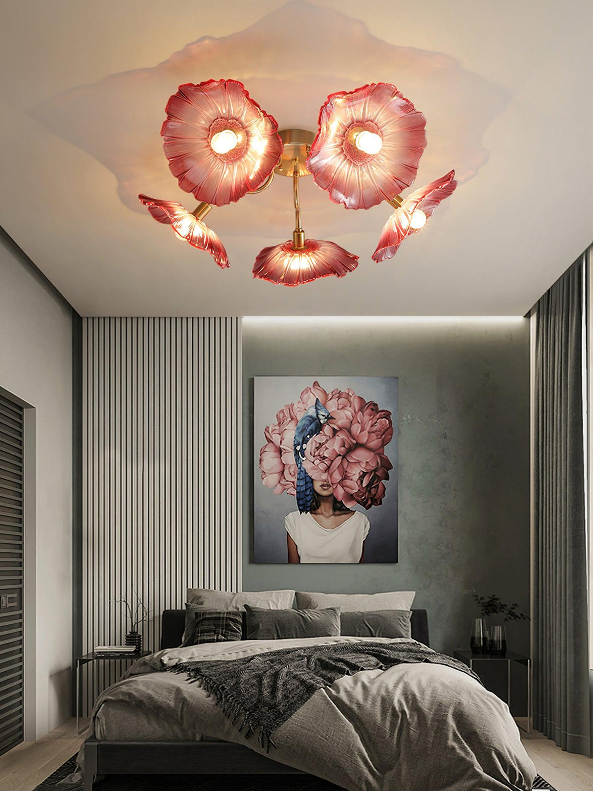 Idrisaria Glass Ceiling Light-Moonnatur