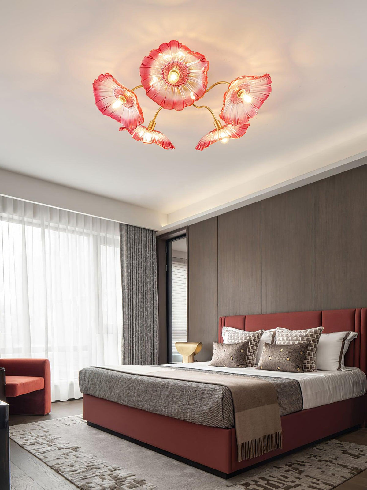 Idrisaria Glass Ceiling Light-Moonnatur