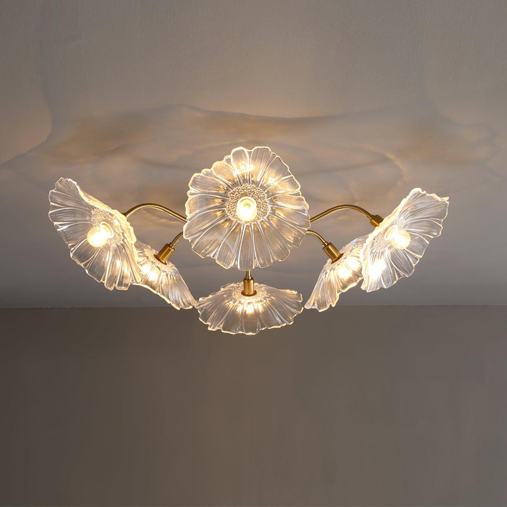 Idrisaria Glass Ceiling Light-Moonnatur