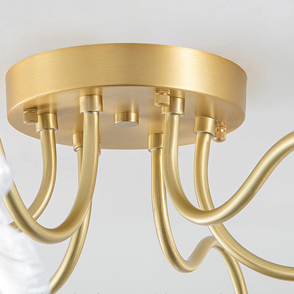 Idrisaria Glass Ceiling Light-Moonnatur