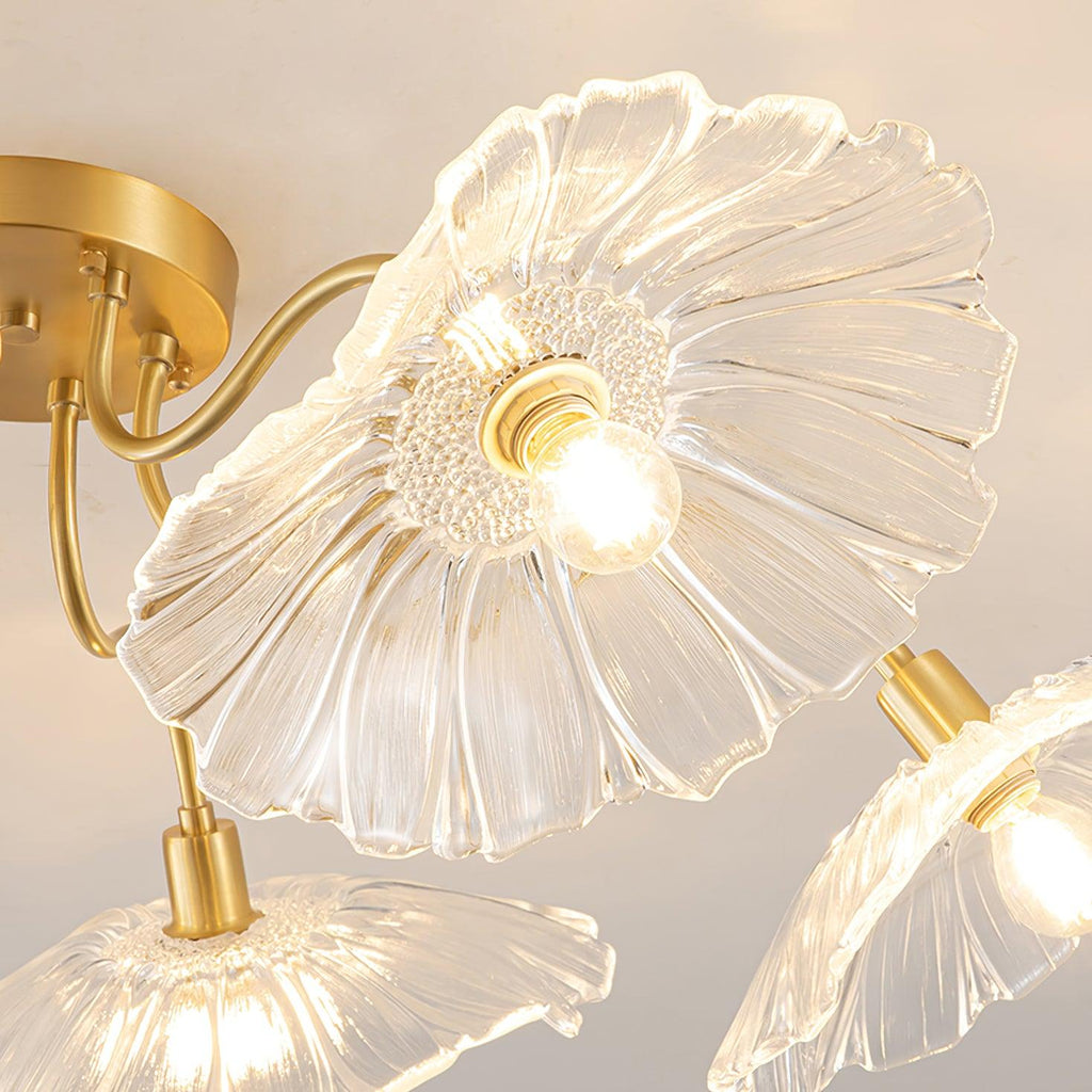 Idrisaria Glass Ceiling Light-Moonnatur