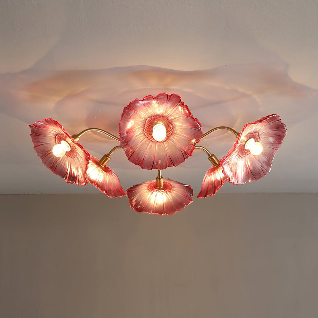 Idrisaria Glass Ceiling Light-Moonnatur