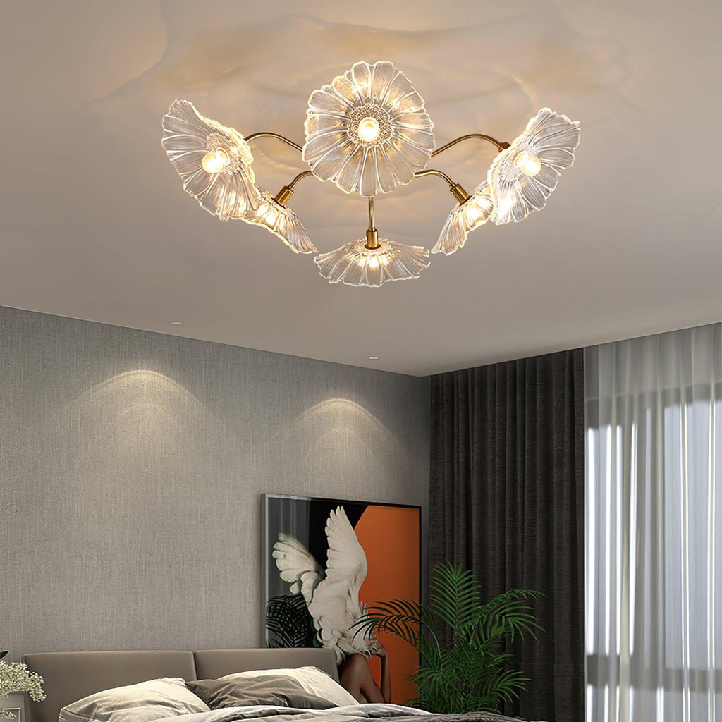 Idrisaria Glass Ceiling Light-Moonnatur